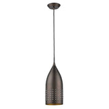 Bronze Hanging Light with Glass Studs - Homeroots - Flyclothing LLC