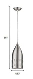 Silver Hanging Light with Glass Studs - Homeroots - Flyclothing LLC
