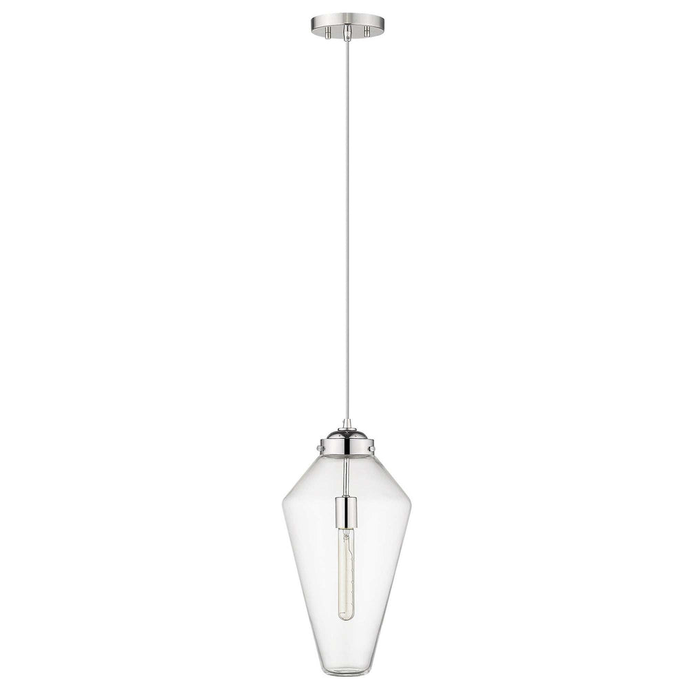 Ballina 1-Light Polished Nickel Mini-Pendant - Homeroots - Flyclothing LLC