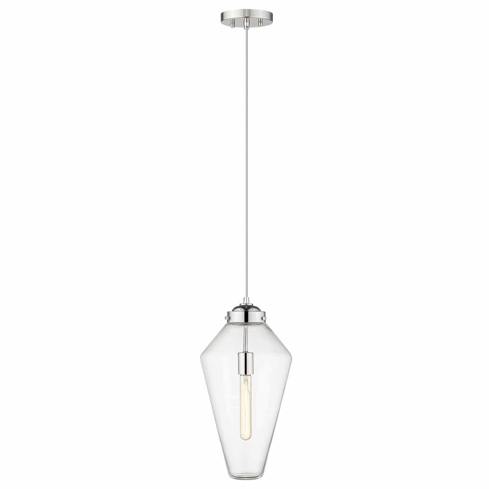 Ballina 1-Light Polished Nickel Mini-Pendant - Homeroots - Flyclothing LLC