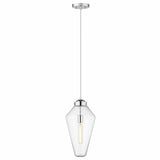 Ballina 1-Light Polished Nickel Mini-Pendant - Homeroots - Flyclothing LLC