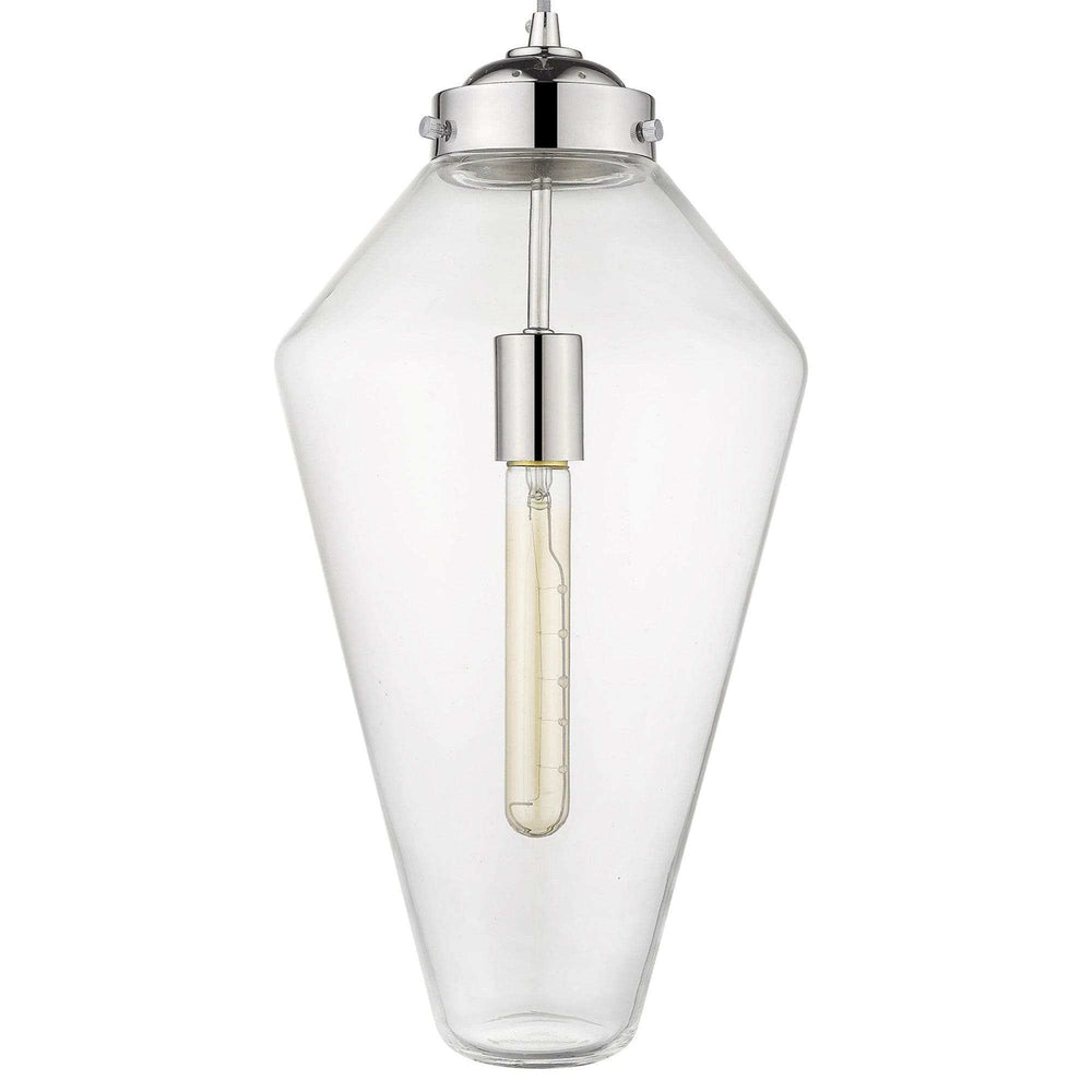 Ballina 1-Light Polished Nickel Mini-Pendant - Homeroots - Flyclothing LLC