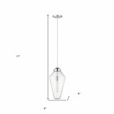 Ballina 1-Light Polished Nickel Mini-Pendant - Homeroots - Flyclothing LLC