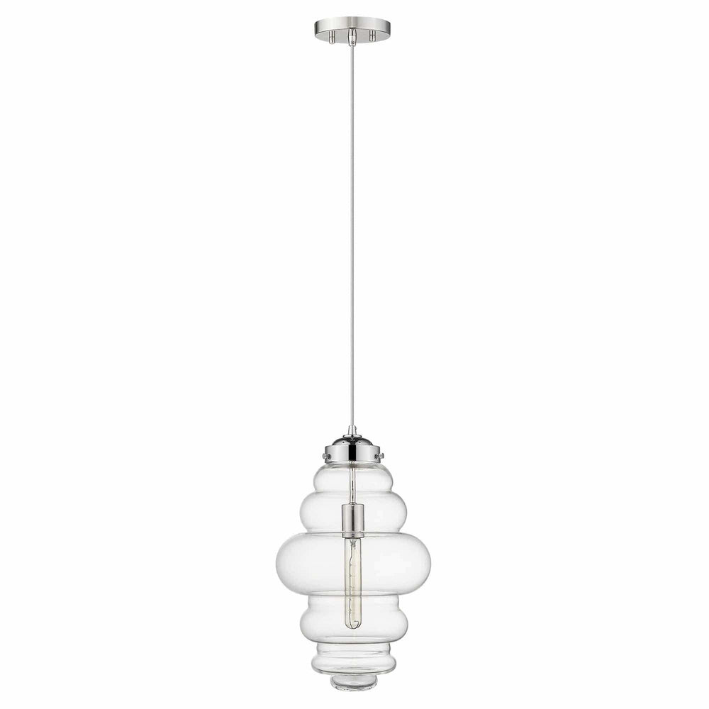 Ballina 1-Light Polished Nickel Mini-Pendant - Homeroots - Flyclothing LLC