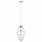 Ballina 1-Light Polished Nickel Mini-Pendant - Homeroots - Flyclothing LLC