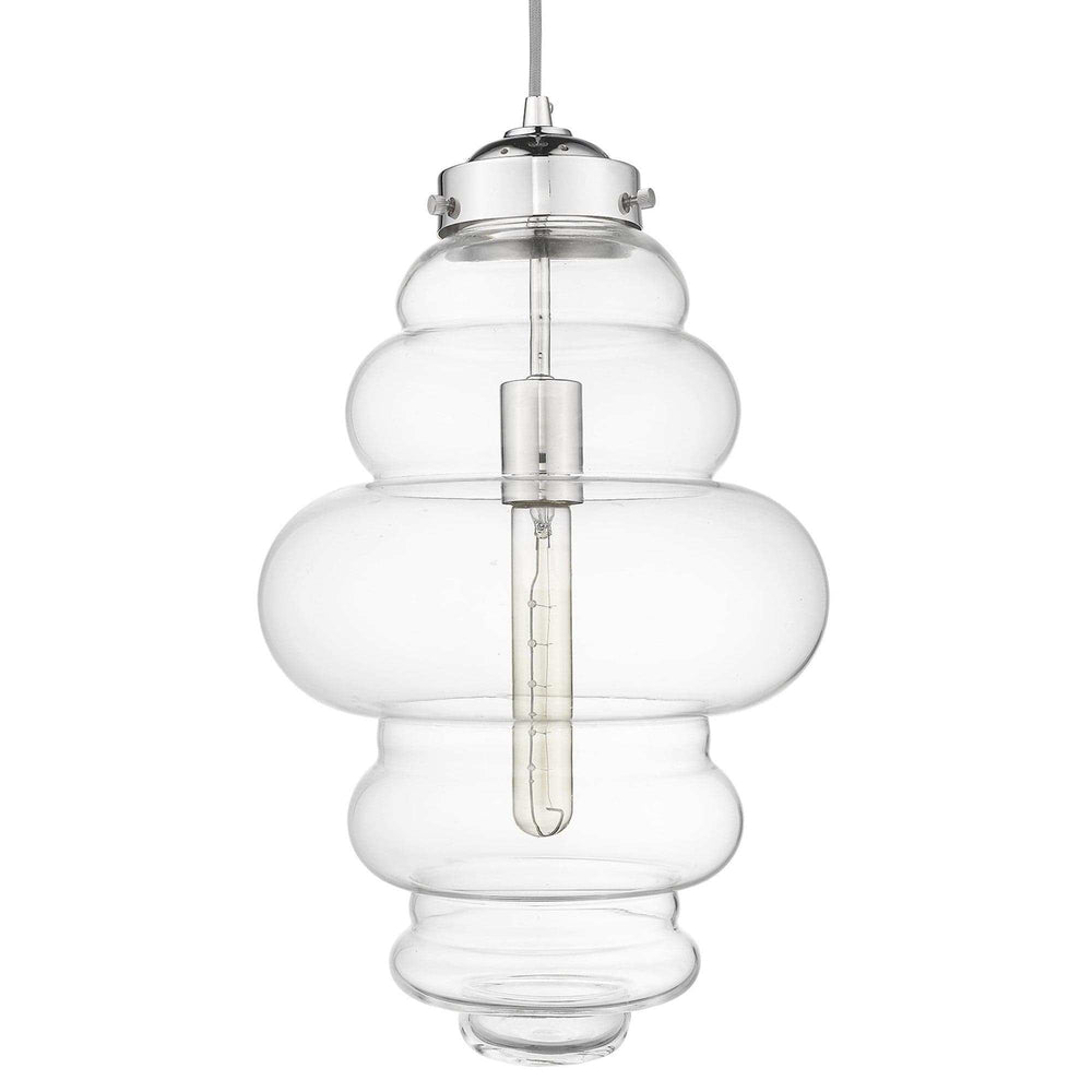 Ballina 1-Light Polished Nickel Mini-Pendant - Homeroots - Flyclothing LLC