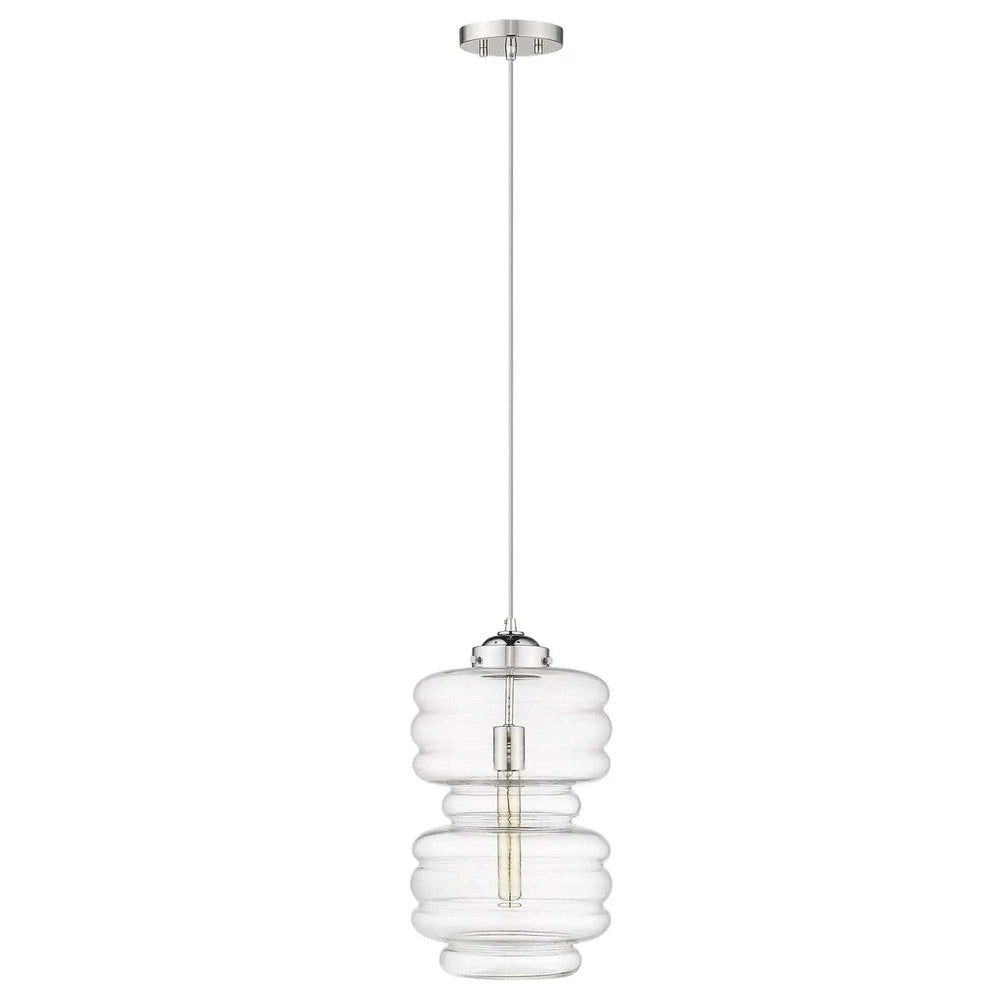 Ballina 1-Light Polished Nickel Mini-Pendant - Homeroots - Flyclothing LLC