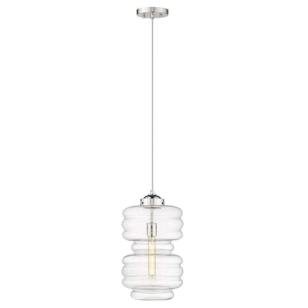 Ballina 1-Light Polished Nickel Mini-Pendant - Homeroots - Flyclothing LLC