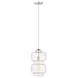 Ballina 1-Light Polished Nickel Mini-Pendant - Homeroots - Flyclothing LLC