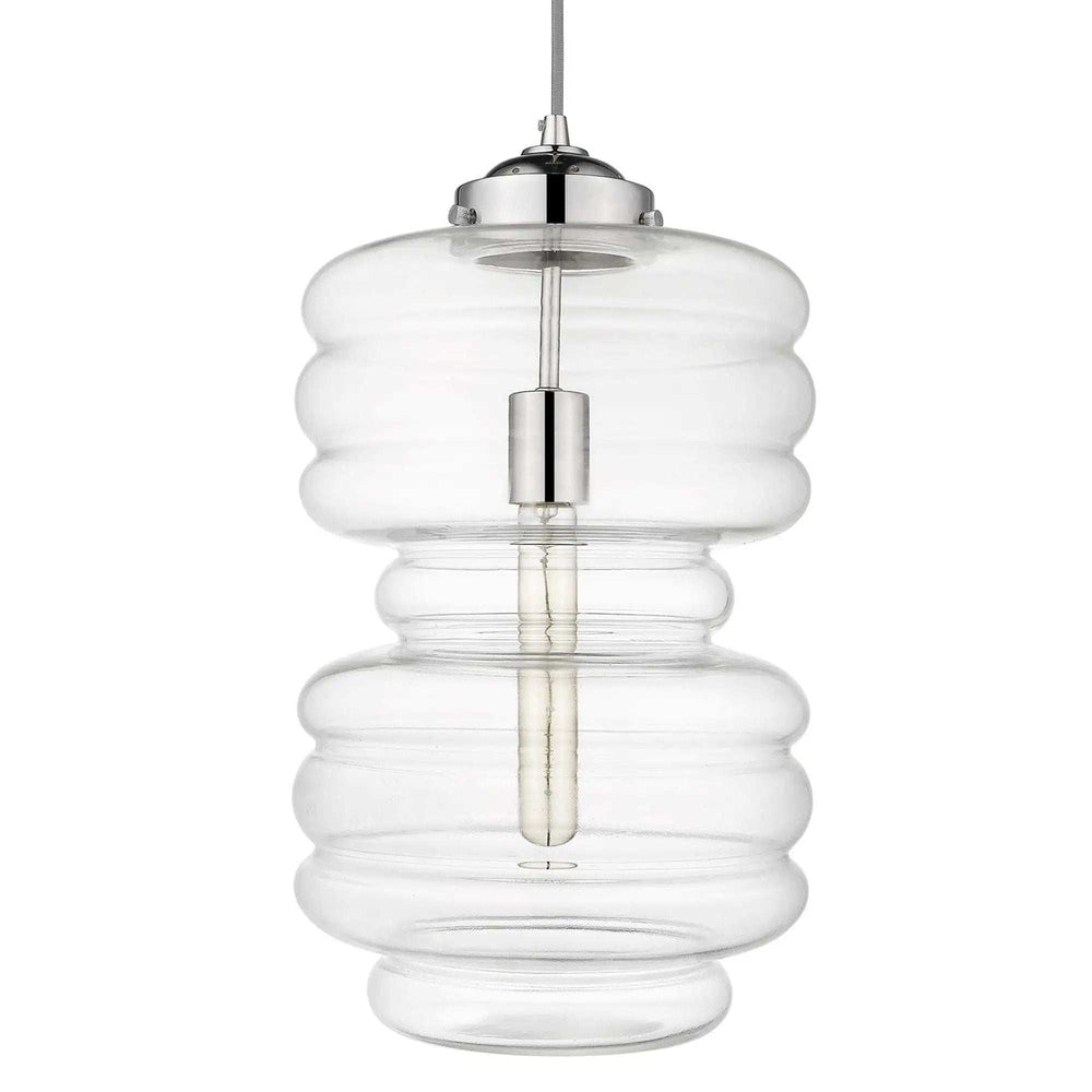 Ballina 1-Light Polished Nickel Mini-Pendant - Homeroots - Flyclothing LLC