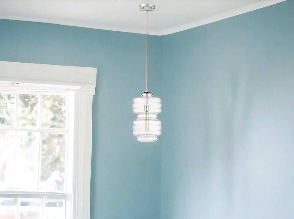 Ballina 1-Light Polished Nickel Mini-Pendant - Homeroots - Flyclothing LLC