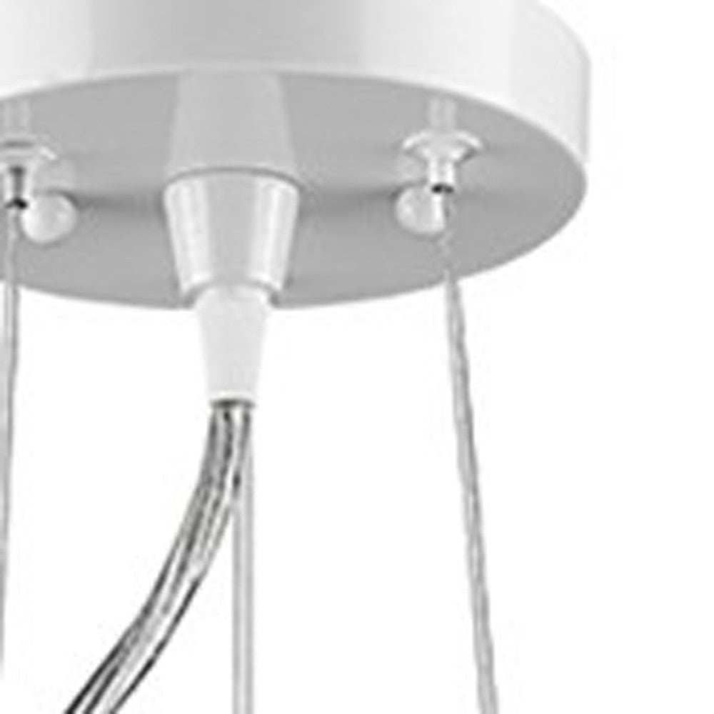 Layla 1-Light White Bowl Pendant - Homeroots - Flyclothing LLC