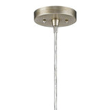 Silver Metal Hanging Light with Dome Shade - Homeroots - Flyclothing LLC