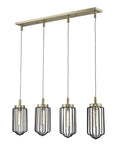 Reece 4-Light Aged Brass Island Pendant - Homeroots - Flyclothing LLC