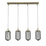 Reece 4-Light Aged Brass Island Pendant - Homeroots - Flyclothing LLC