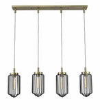 Reece 4-Light Aged Brass Island Pendant - Homeroots - Flyclothing LLC