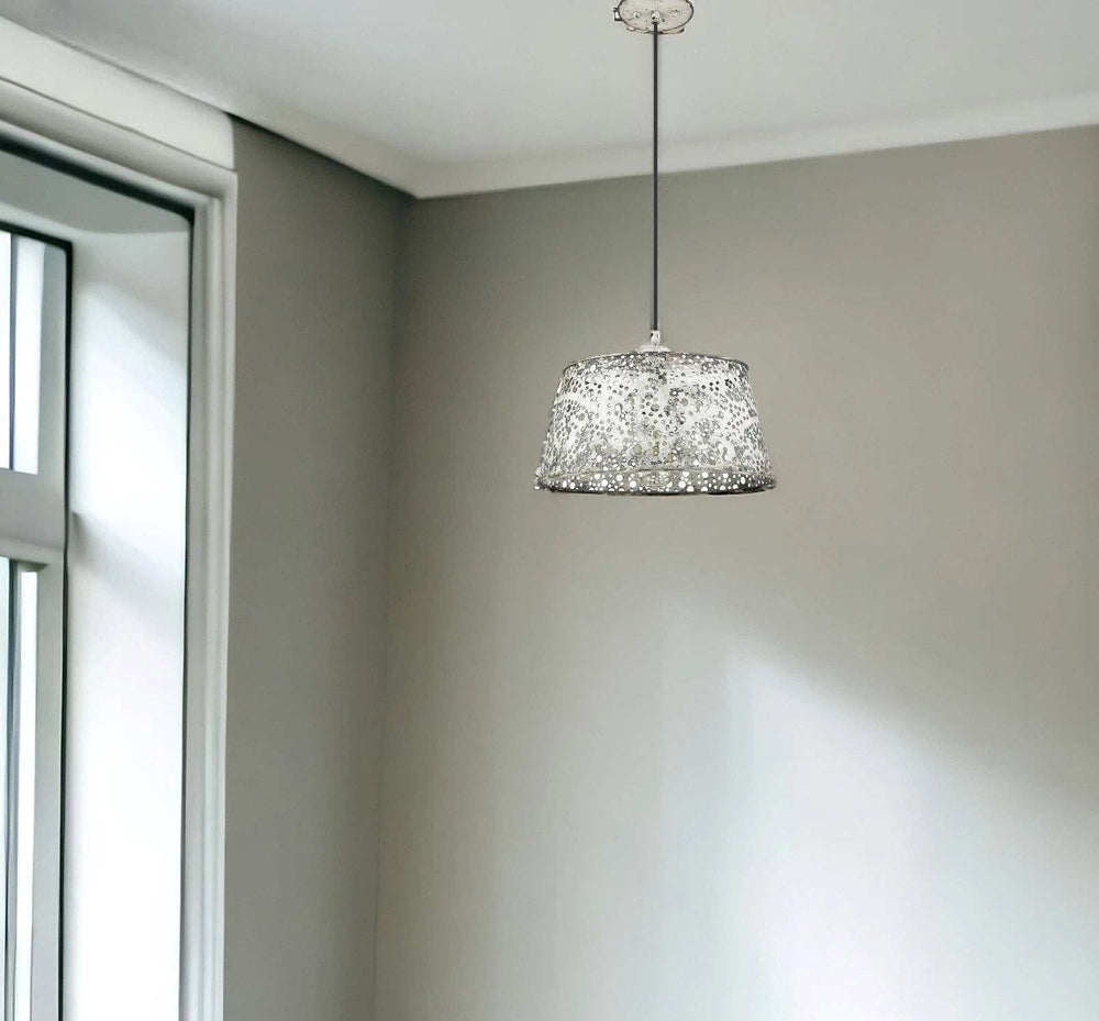 Iris 1-Light Aged Ivory Pendant - Homeroots - Flyclothing LLC