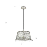 Iris 1-Light Aged Ivory Pendant - Homeroots - Flyclothing LLC