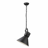 Crew 1-Light Matte Black Pendant - Homeroots - Flyclothing LLC