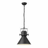 Crew 1-Light Matte Black Pendant - Homeroots - Flyclothing LLC