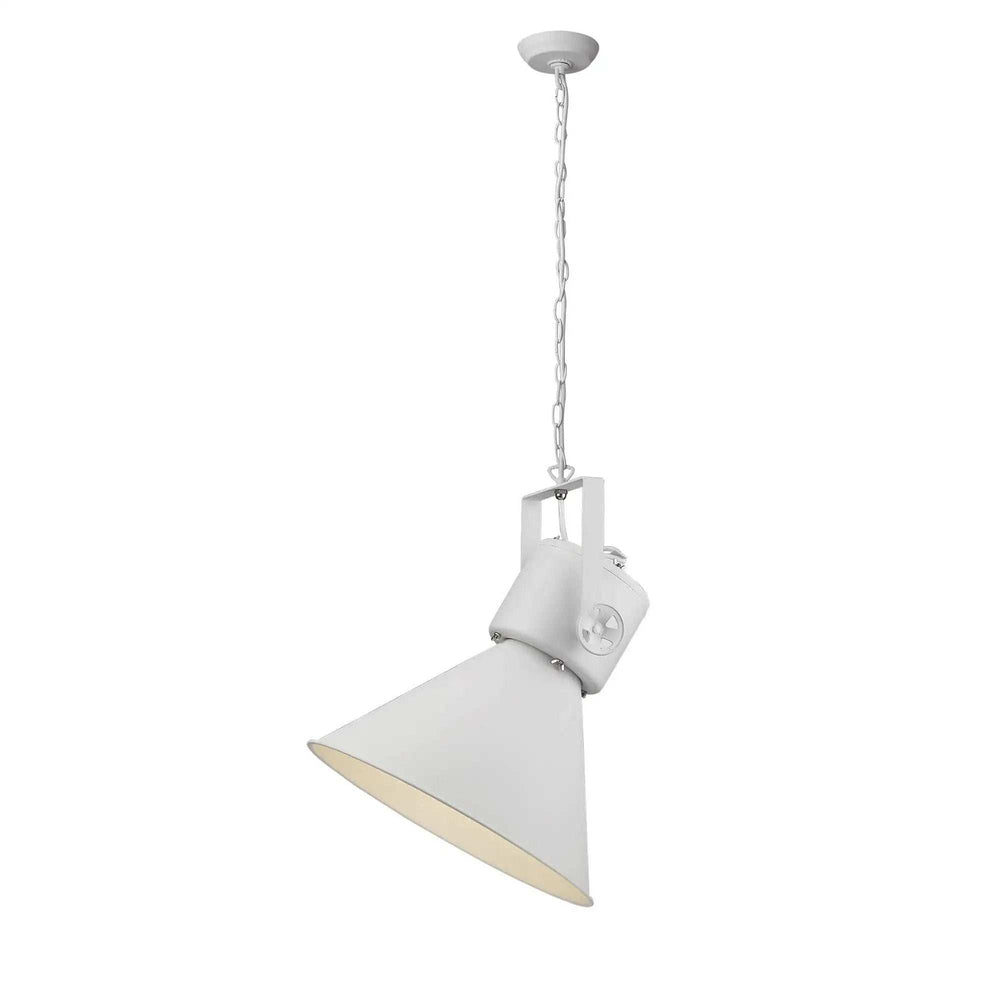 Crew 1-Light White Pendant - Homeroots - Flyclothing LLC