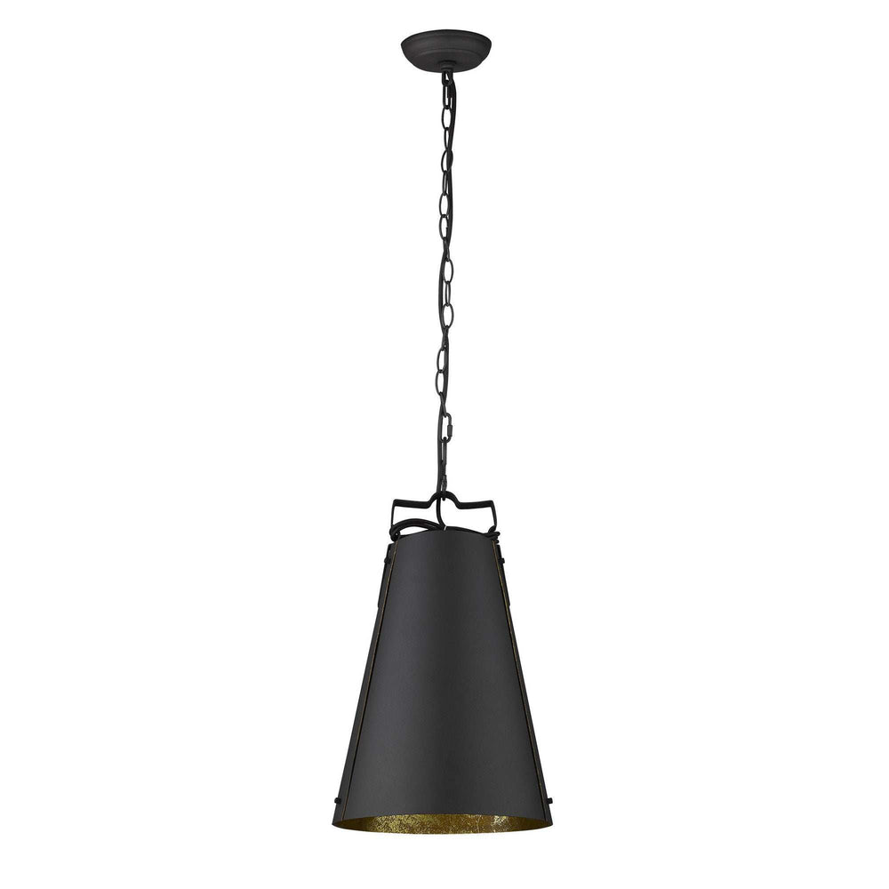 Faza 1-Light Matte Black Pendant - Homeroots - Flyclothing LLC