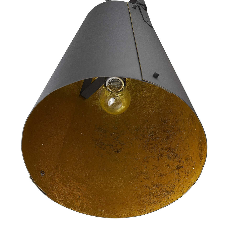 Faza 1-Light Matte Black Pendant - Homeroots - Flyclothing LLC