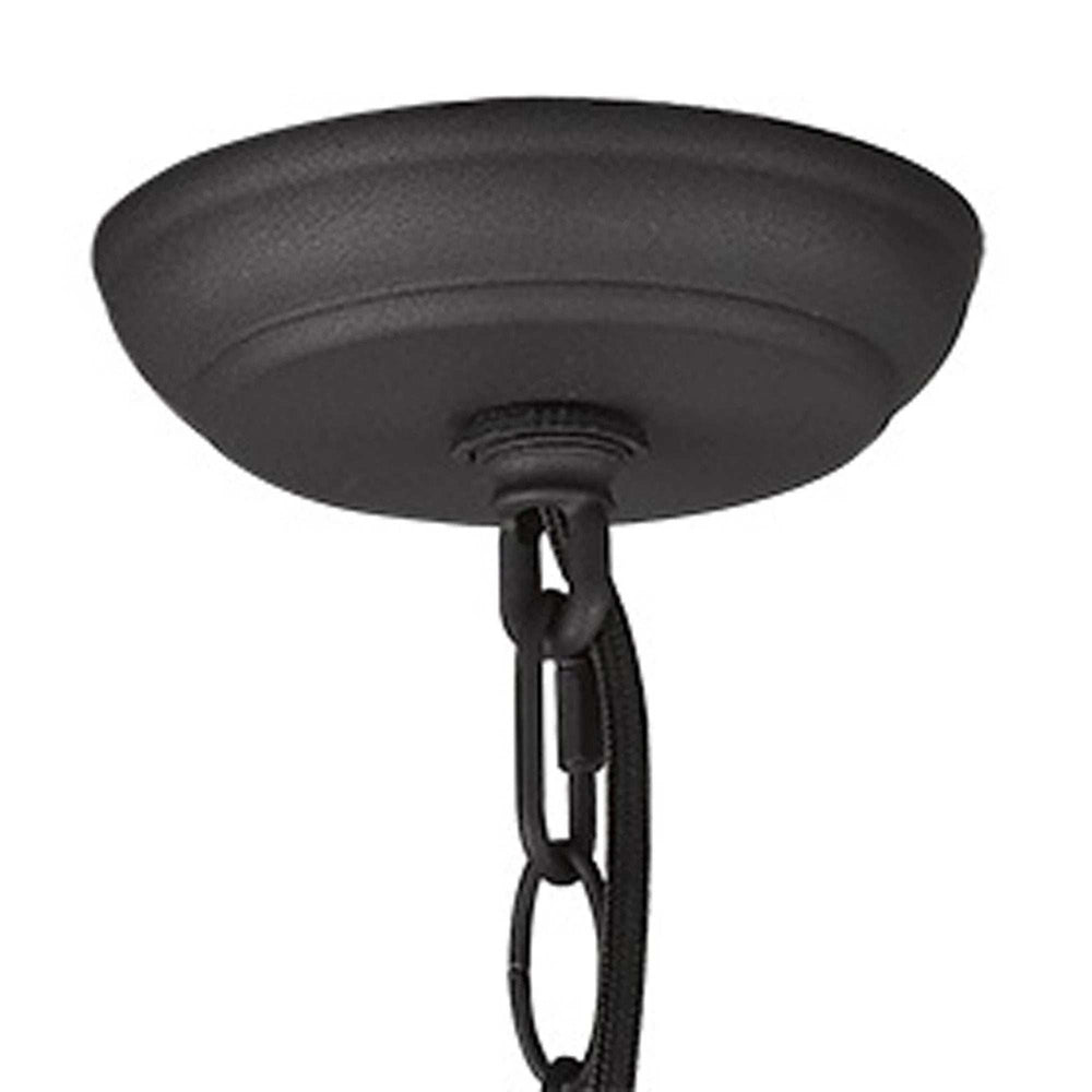 Faza 1-Light Matte Black Pendant - Homeroots - Flyclothing LLC