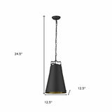 Faza 1-Light Matte Black Pendant - Homeroots - Flyclothing LLC