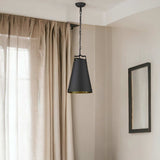 Faza 1-Light Matte Black Pendant - Homeroots - Flyclothing LLC