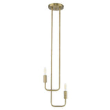 Perret 2-Light Aged Brass Pendant - Homeroots - Flyclothing LLC