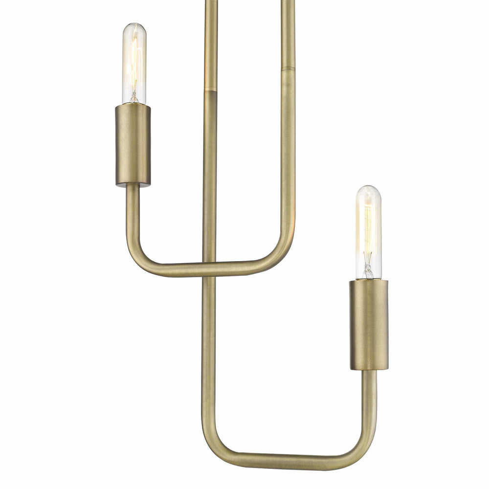 Perret 2-Light Aged Brass Pendant - Homeroots - Flyclothing LLC