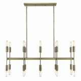 Perret 20-Light Aged Brass Island Pendant - Homeroots - Flyclothing LLC