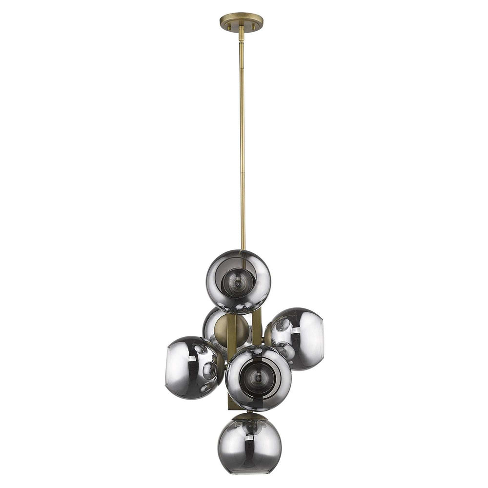 Lunette 6-Light Aged Brass Pendant - Homeroots - Flyclothing LLC