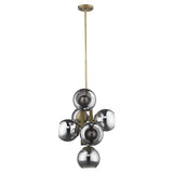 Lunette 6-Light Aged Brass Pendant - Homeroots - Flyclothing LLC