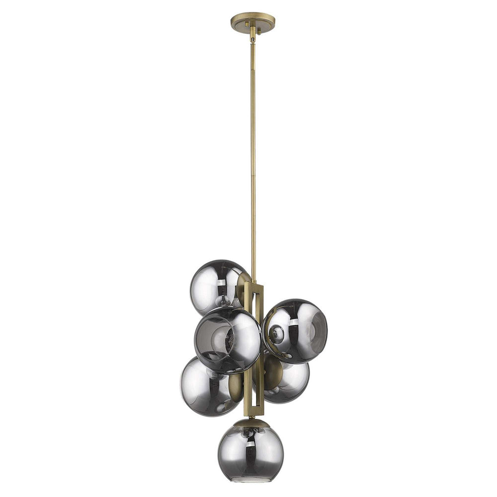 Lunette 6-Light Aged Brass Pendant - Homeroots - Flyclothing LLC