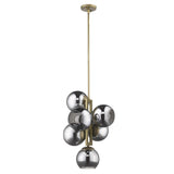 Lunette 6-Light Aged Brass Pendant - Homeroots - Flyclothing LLC