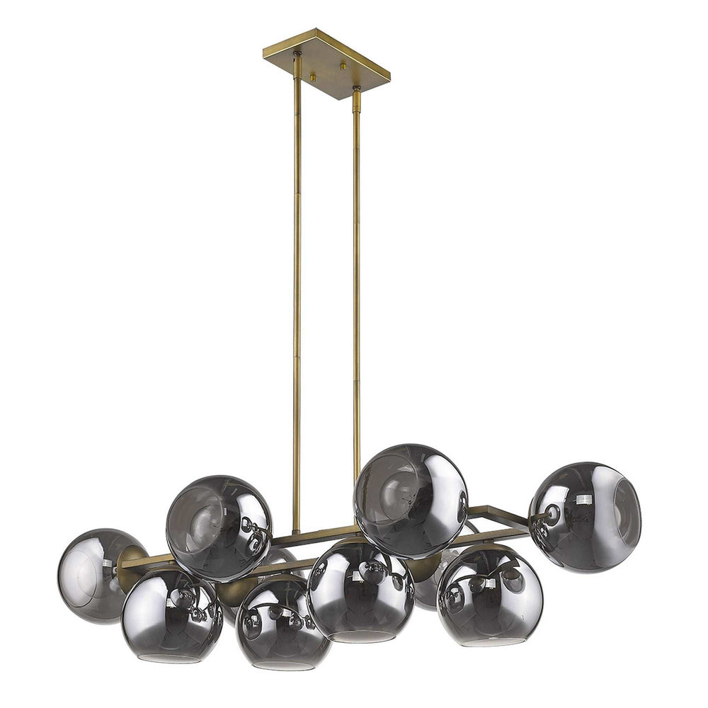 Lunette 10-Light Aged Brass Island Pendant - Homeroots - Flyclothing LLC