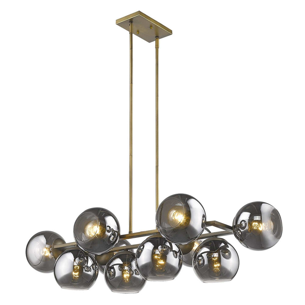 Lunette 10-Light Aged Brass Island Pendant - Homeroots - Flyclothing LLC
