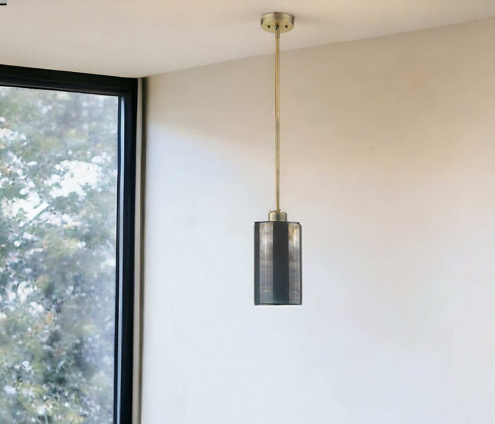 Monet 1-Light Brass Pendant - Homeroots - Flyclothing LLC