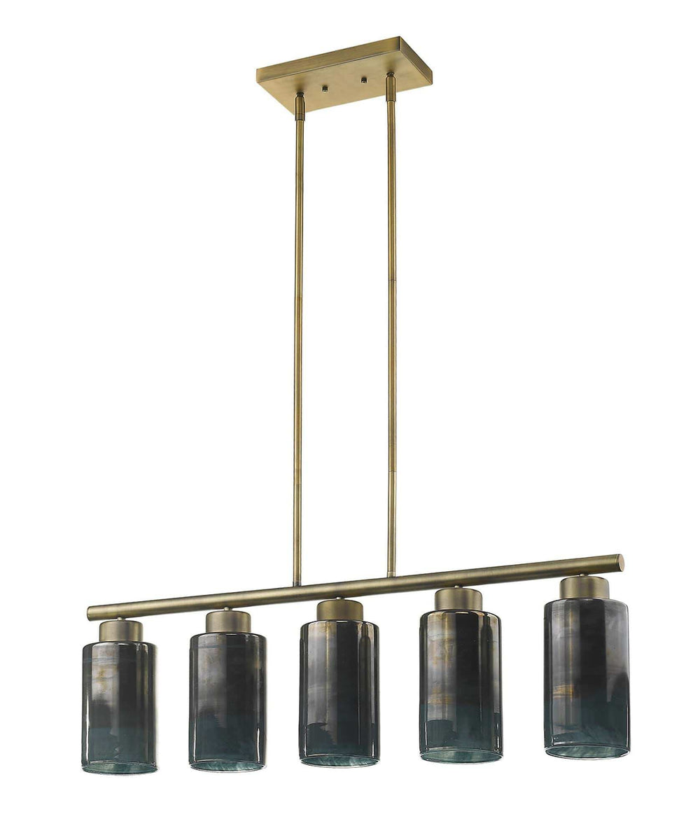 Monet 5-Light Brass Pendant - Homeroots - Flyclothing LLC