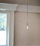 Dull Gold Mini Pendant Hanging Light - Homeroots - Flyclothing LLC