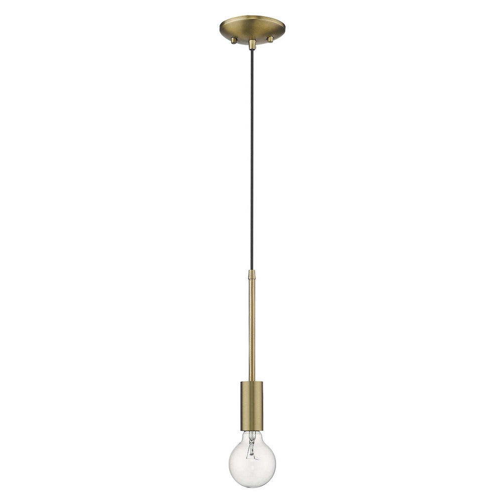 Dull Gold Mini Pendant Hanging Light - Homeroots - Flyclothing LLC