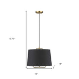 Lamia 1-Light Gold Mini Pendant - Homeroots - Flyclothing LLC