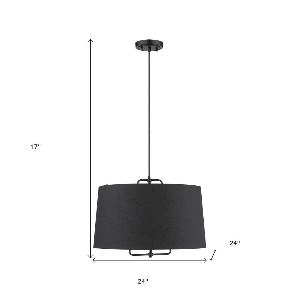 Lamia 3-Light Matte Black Mini Pendant - Homeroots - Flyclothing LLC