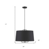 Lamia 3-Light Matte Black Mini Pendant - Homeroots - Flyclothing LLC