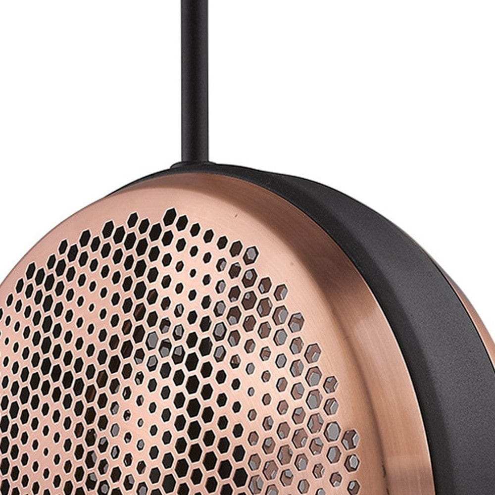 Tholos 1-Light Matte Black Pendant - Homeroots - Flyclothing LLC