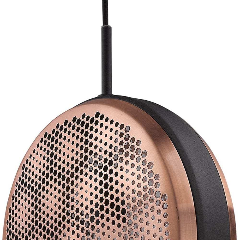 Tholos 1-Light Matte Black Pendant - Homeroots - Flyclothing LLC