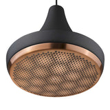 Tholos 1-Light Matte Black Pendant - Homeroots - Flyclothing LLC