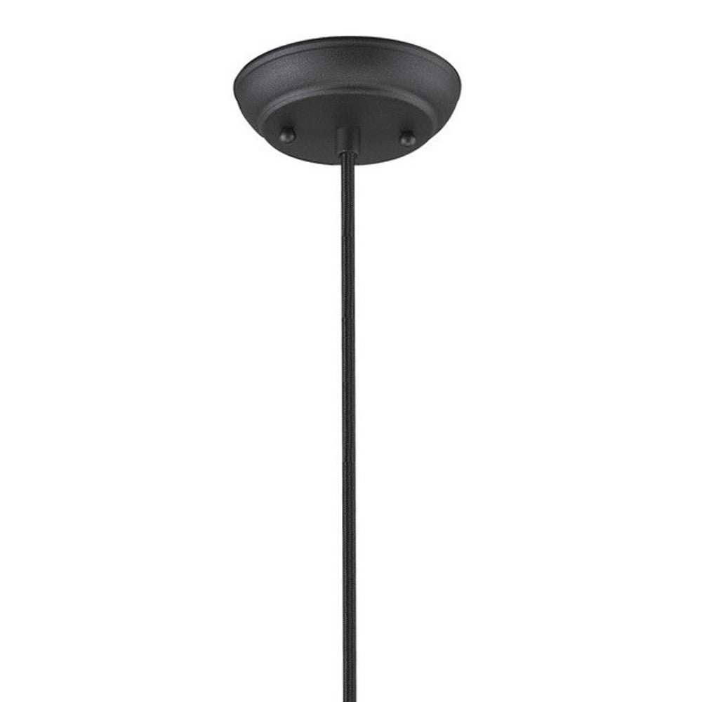 Tholos 1-Light Matte Black Pendant - Homeroots - Flyclothing LLC